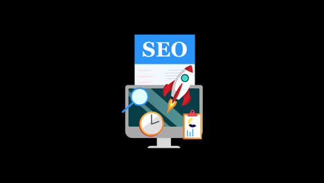 SEO,-Optimización-De-Motores-De-Búsqueda,-Concepto-De-Ranking-SEO-De-Impulso-De-Sitios-Web,-Resultados-De-Búsqueda,-Marketing-Digital,-Análisis-De-Tráfico-Web-Con-Canal-Alfa.